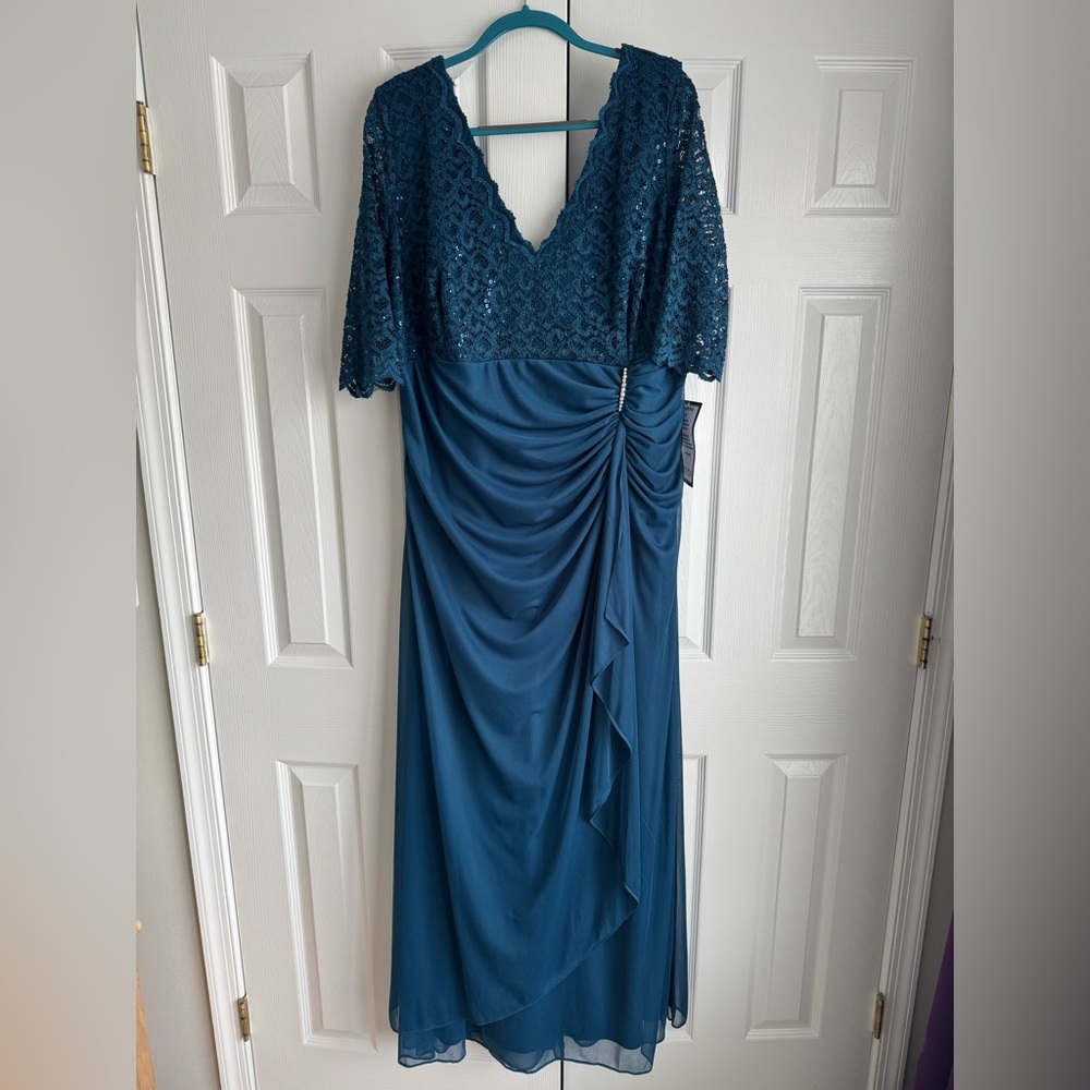 Plus Size V-Neck Gown